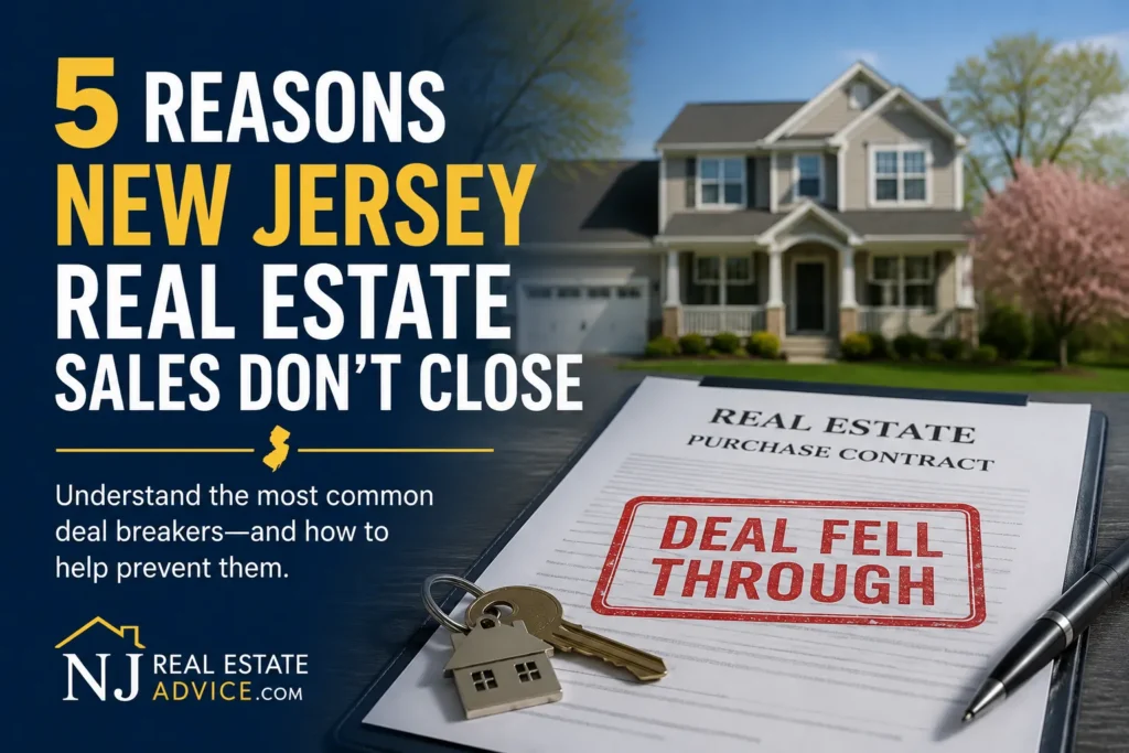 5 reasons why new jersey real estate sales fall through