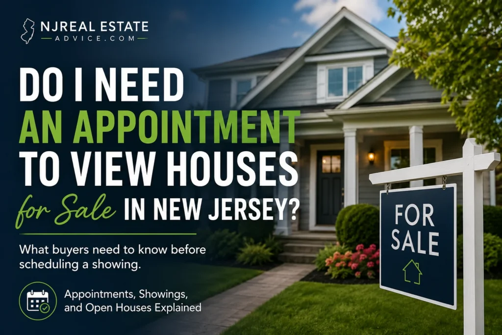 appointment required for showings in new jersey