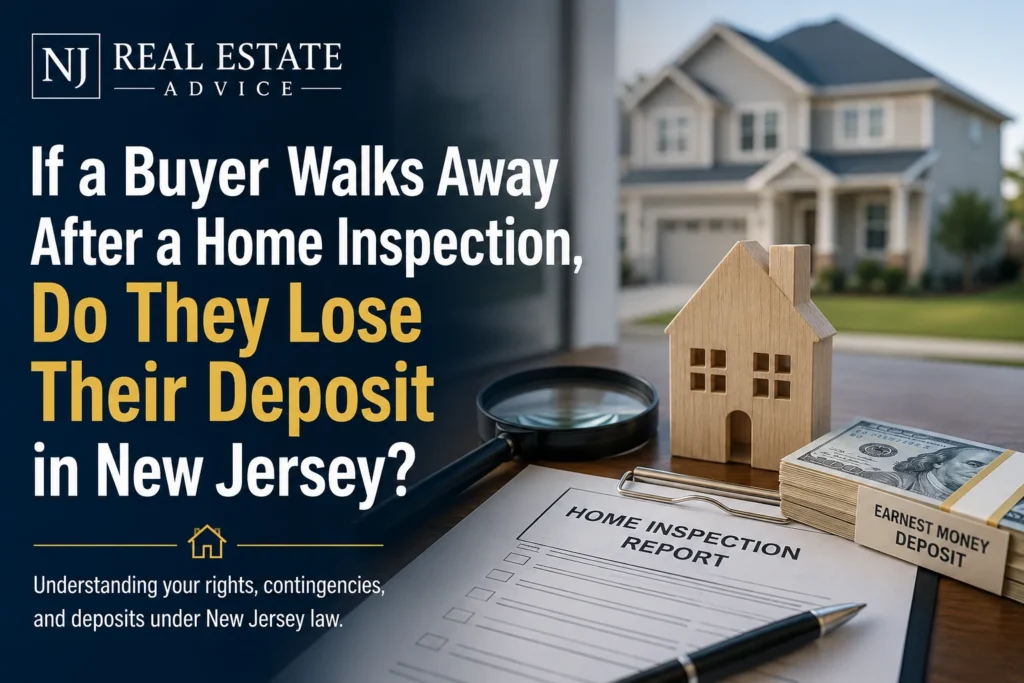 can buyer walk away after bad inspection in nj?