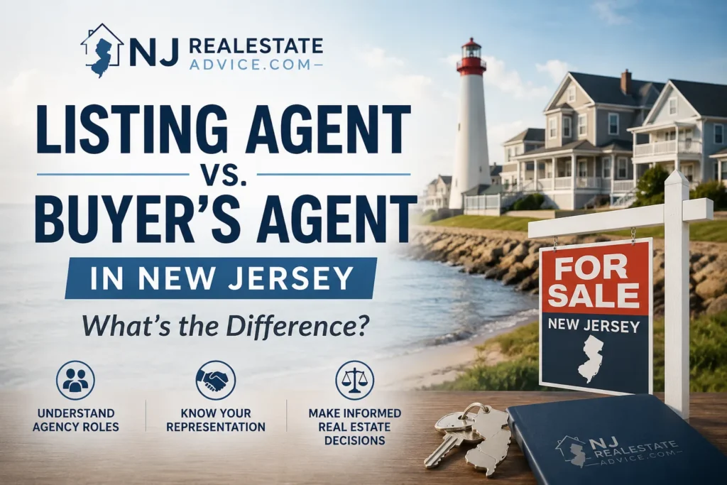 listing agent difference buyers agent in nj