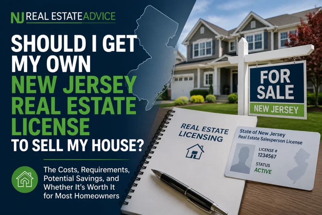 Should I Get My Own New Jersey Real Estate License to Sell My House?