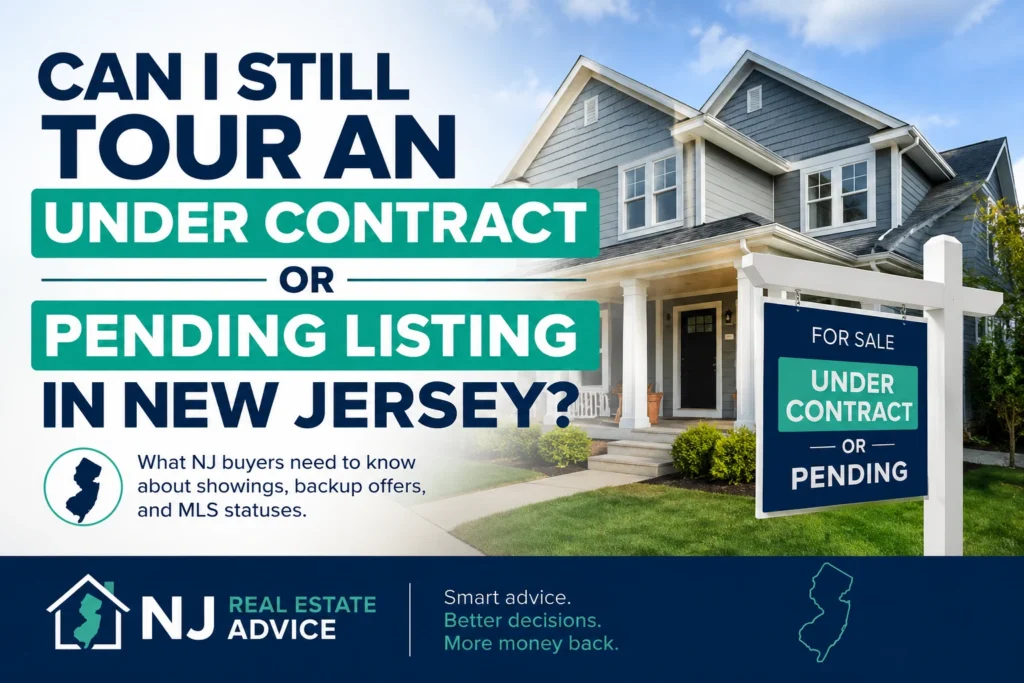 tour under contract and pending houses nj