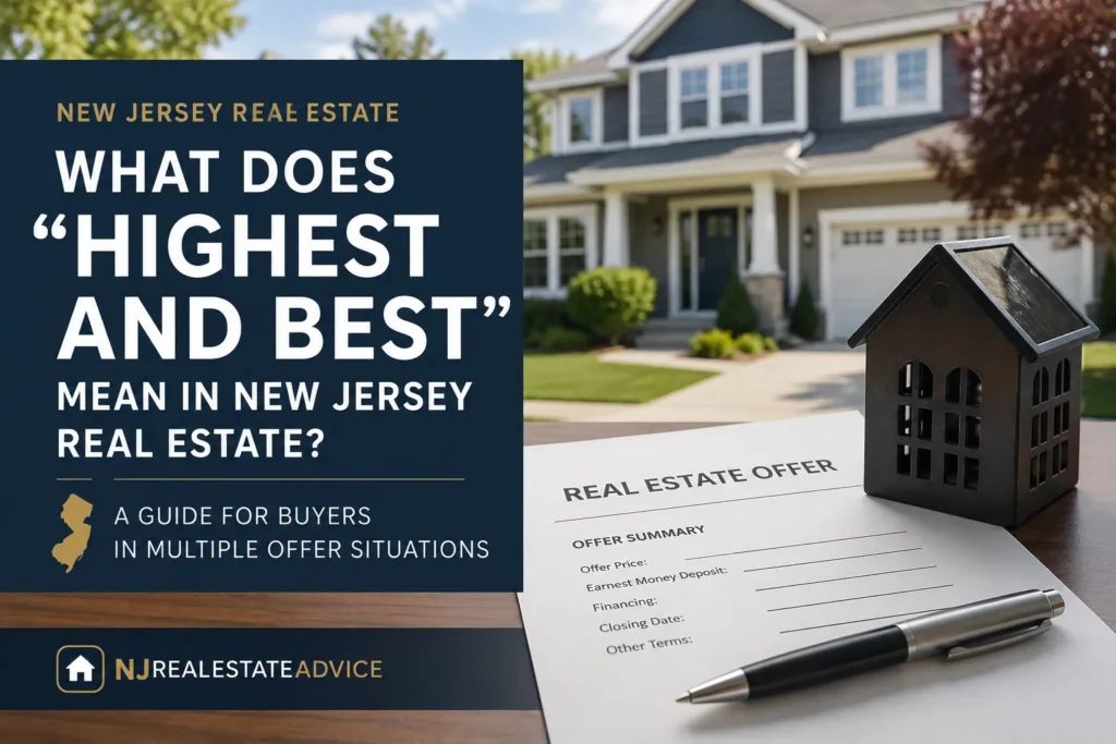 highest and best real estate definition new jersey
