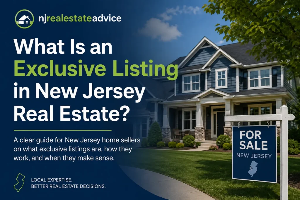 is an exclusive real estate listing in nj good or bad?