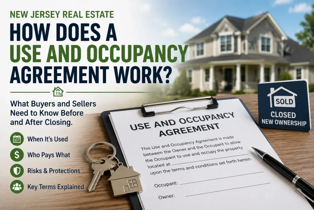 use and occupancy rent back agreement nj real estate